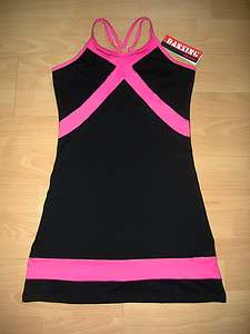 NWT Black Tennis Dress BRA Small Medium S M New skirt  