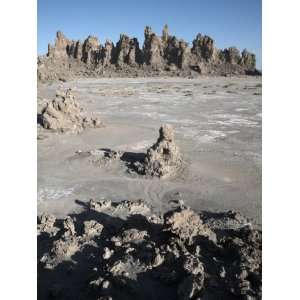  Desolate Landscape of Lac Abbe, Dotted with Limestone 