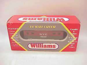 WILLIAMS NYC O SCALE TRAIN CABOOSE~LIGHTED porthole BOX  
