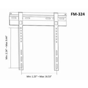  JM FM 324 Plasma LCD Fixed Flat TV Wall Mount bracket 23 