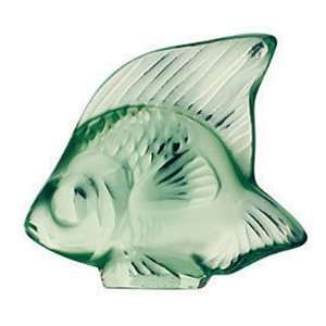  Lalique Seal Fish Mint Green   1 3/4 in 
