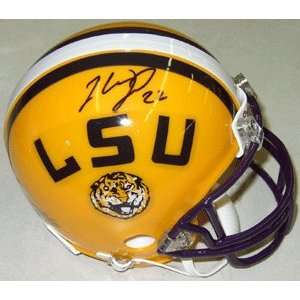  Labrandon Toefield signed LSU Tigers Replica Mini Helmet 