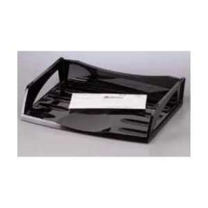  Eldon 6 Pack Stackable Black Letter Trays