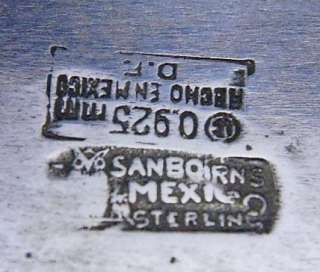   ART Deco 1930s SANBORNS Mexico 925 STERLING Silver TRAY 401gm 14.15 OZ