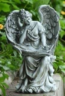 13 ANGEL IN THOUGHT Indoor Outdoor Garden Statue  