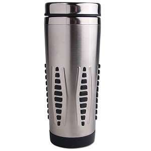    12oz Stainless Steel Travel Cup w/Rubber Grip