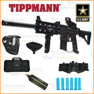 Tippmann US Army PROJECT SALVO Sniper Paintball Marker Gun Combo 