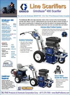 Graco Grindlazer Line Scarifer and paint remover   480 Diamond Cutter 