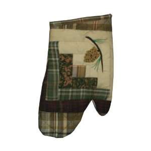  Patch Magic Forest Log Cabin Oven Mitt, 7 Inch by 12 Inch 