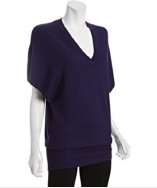 style #314187202 purple wool cashmere pullover tunic sweater