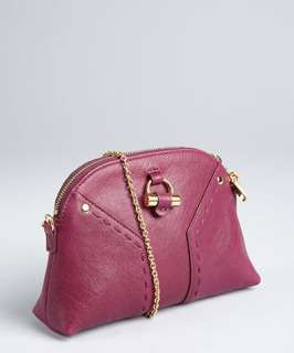 Yves Saint Laurent cerise leather Mini Muse chain strap bag