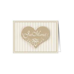 Elegant Heart Just Married Announcements Card Health 