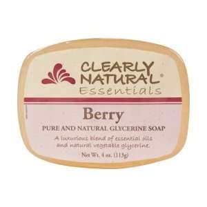    Clearly Natural Soap Glycerin Berry 4 Oz Pack of 4 