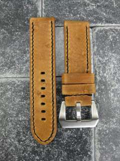 22mm NEW MOON COW LEATHER STRAP Band for PANERAI Brown  