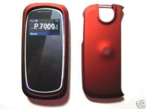 FOR PANTECH IMPACT P7000 PHONE COVER CASE RED RUBBER  