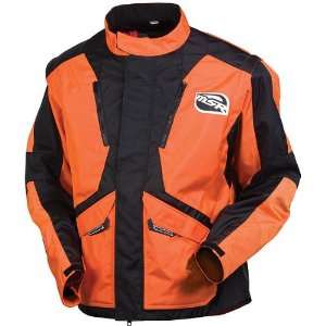   Trans Mens Motocross Motorcycle Jacket   Color Orange, Size Small