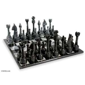  Marble chess set, Proud Warriors