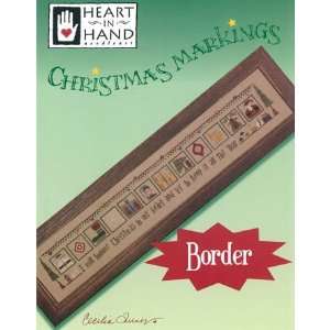  Christmas Markings Border   Cross Stitch Pattern Arts 