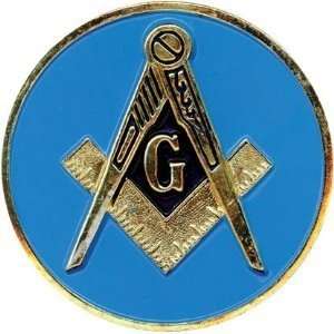  Blue Lodge 3 LARGE ALL Metal Masonic Motorcycle / Auto Car Emblem 