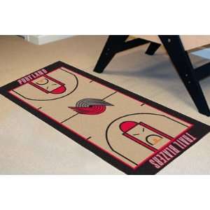   Blazers 24x44Basketball Court Rug Runner Mat New