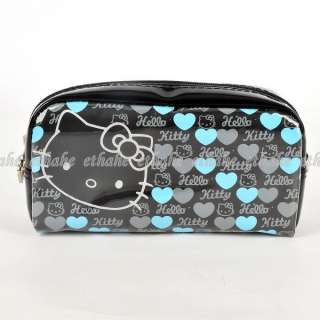 Hello Kitty Cosmetic Bag Pouch Pencil Case Black EIGELF  