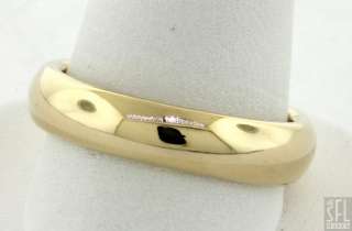 TIFFANY & CO. VINTAGE 18K GOLD 4.5mm WIDE LADIES WEDDING BAND RING 