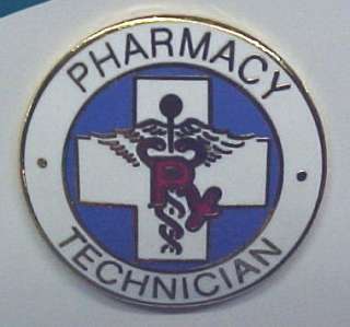 Pharmacy Technician Tech Medical Insignia Pin New  