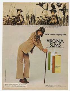 1975 Virginia Slims Mrs Cheryl Van Eaton Duck Decoy Ad  