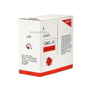 Monoprice Cat 6 UTP Solid, Riser Rated (CMR), 500MHz 23AWG 1000FT Bulk 