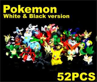   White And Black Version Hero Pokemon Figures Newest Series 2.5 toys