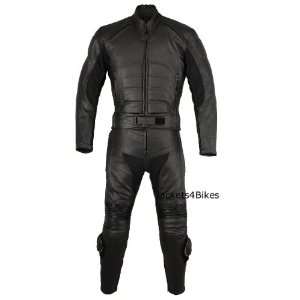  2PC MOTORCYCLE LEATHER 2 PC RACING RIDING SUIT ARMOR 46 