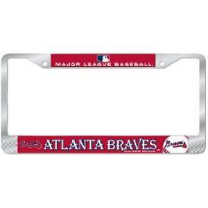  Atlanta Braves MLB Chrome License Plate Frame