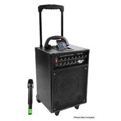 Pyle PWMA930I 600 Watt VHF Wireless Portable PA System With Echo and 