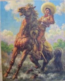 JESUS HELGUERA CHARRO ART CALENDAR PRINT VINTAGE 16x20  