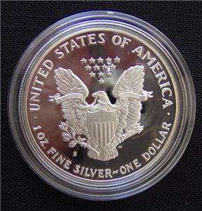 1989 American Silver Eagle Proof   w/ Orig. Box & COA   1 Ounce 