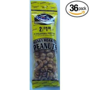 Kings Delicious Honey Roasted Peanuts, 1.5 Oz Bags (Pack of 36 