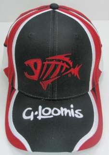 LOOMIS 3D BONE FISH RACING RED HAT / CAP 55980 01  