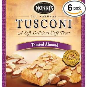 Nonnis Classico Tusconi, Toasted Almond, 7.4 Ounces Boxes (Pack of 6 