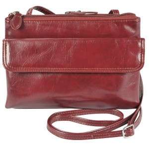 New MUNDI Multitasker Leather Crossbody Small Bag Purse  