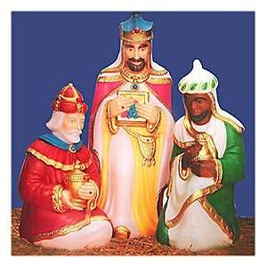  Lighted Plastic Wisemen for Traditional Nativity