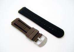 18mm Timex Expedition Brown Leather/Nylon Watch Band  