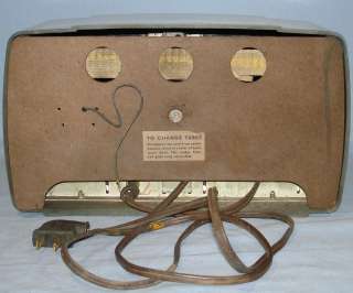 1950 Arvin Bakelite Avocado Green Table Radio Model #451 TL Cord