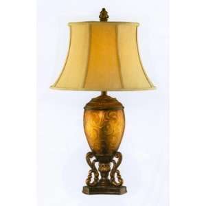 Hand Painted Golden Egg Table Lamp One Pair