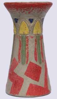 1915 ROSEVILLE Pottery MOSTIQUE Vase 164 8 Arts & Crafts Painted 