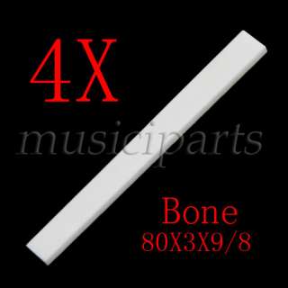 4pcs BONE BLANK SADDLES FOR classical guitar real bone quality guitar 