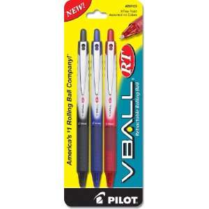  Pilot VBall RT Retractable Rolling Ball Pen, Extra Fine 