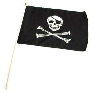  Pirate (Jolly Roger) Flag 12x18 inch stick flag Patio 