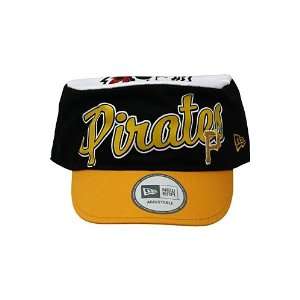   Paint Pittsburgh Pirates Snapback Hat Black. Size