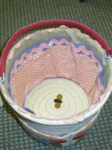 WOOLY SEWING BUCKET COVER Pattern Felted Wool Applique  