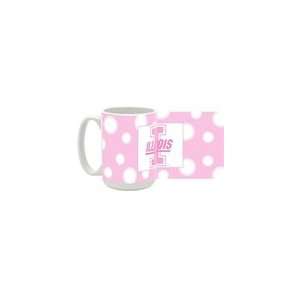   Fighting Illini (Pink Polka Dot) 15oz Ceramic Mug